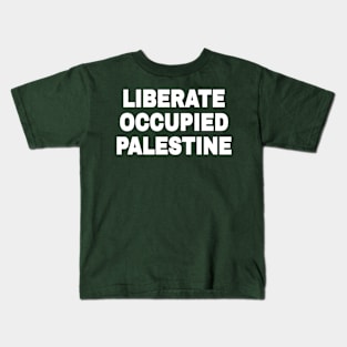 LIBERATE OCCUPIED PALESTINE - Watermelon Folding Chair - Double-sided Kids T-Shirt